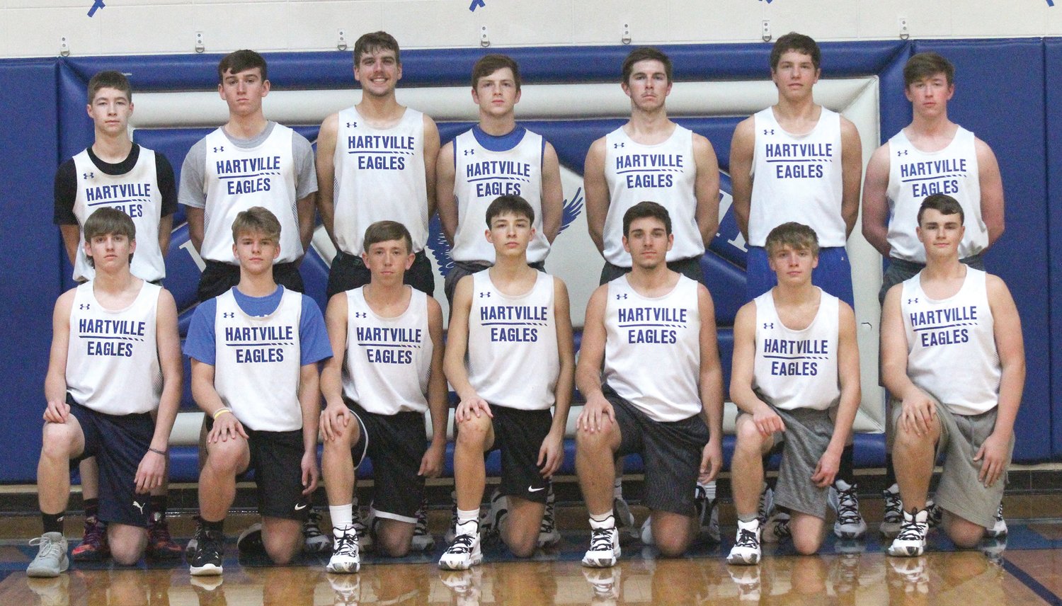The Hartville Eagles boys basketball team have a new starting line-up for the upcoming season.